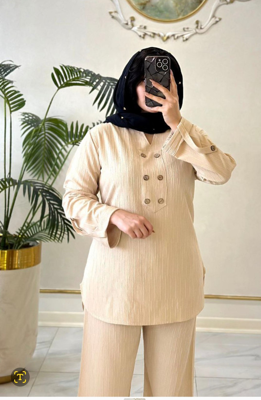 تونیک و شلوار خنک ایوا سایز بزرگ