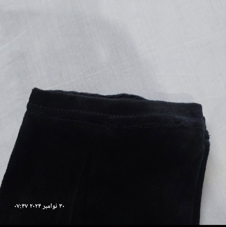 شلوار مخمل مشکی تو کرک سایز خیلی بزرگ تا سایز ۶۰