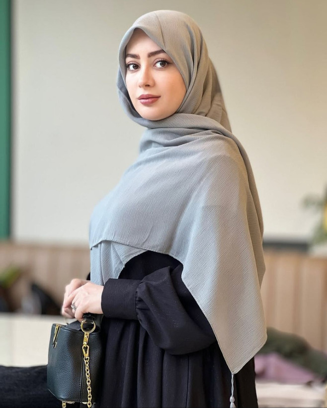 روسری نخی درختی منگوله دار کیفیت عالی