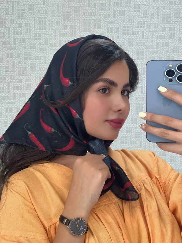 مینی اسکارف ترند نخی فلفل
