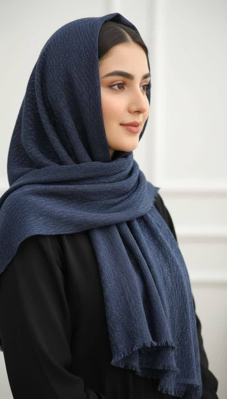 شال برشکا پلیسه دور ریش وارداتی لمه دار