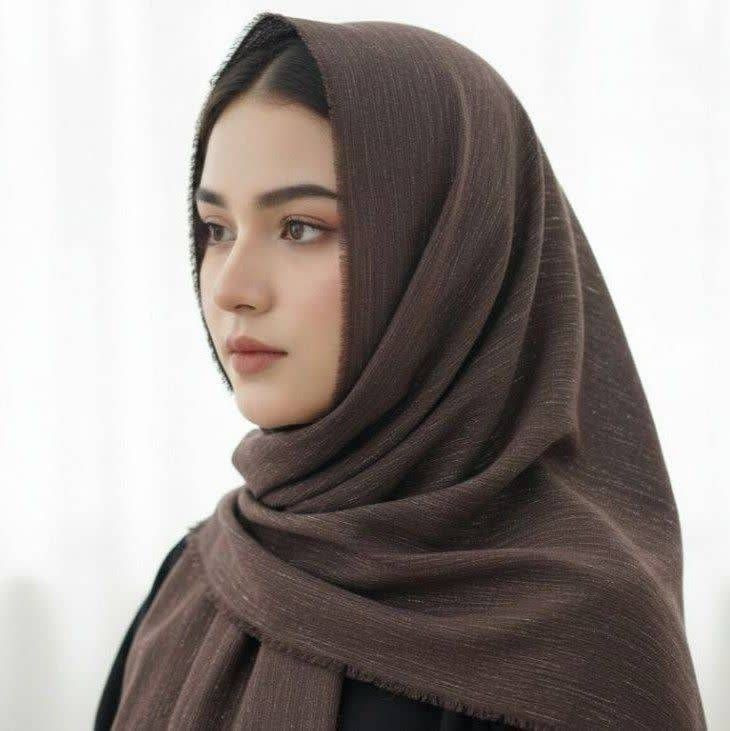شال برشکا پلیسه دور ریش وارداتی لمه دار